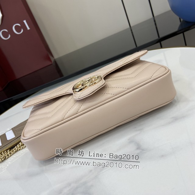Gucci專櫃古馳最新款Marmont系列迷你手袋鏈條女包 jh2071型號：751526
